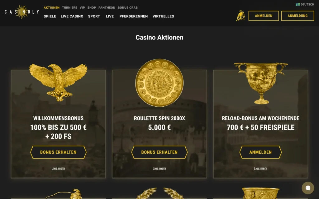 Casinoly Casino Bonus